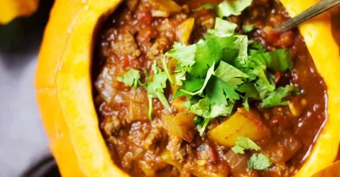 Sweet and Savory Pumpkin Chili - Weight Loss Approved!